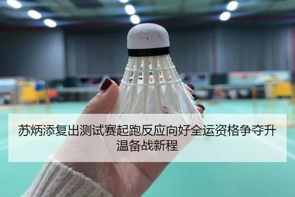 苏炳添复出测试赛起跑反应向好全运资格争夺升温备战新程